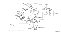 749375LF0A-COVER ASSY-PARKING BRAKE LEVER