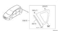 83300CJ000-GLASS ASSY-SIDE WINDOW,RH