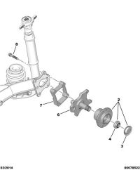 374889-Hub assy-bearing