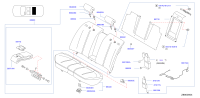 864309W101-Headrest assy-rear seat