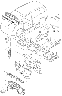 1T0863831B-Damper, eng room cover