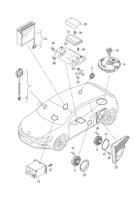 1K8035412-Speaker assy-tweeter