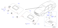 964019W271-SUNVISOR ASSY