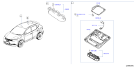 26439DF30A-BRACKET-MAP LAMP