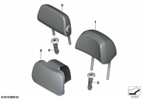 52205A1C229-Headrest artificial leather