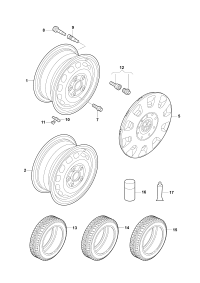 1TD601027-Wheel rim-steel
