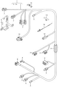 8D0971847C-Bracket-cable: