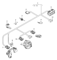 4E0973805-Wire, flat plug
