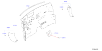 669003DN0B-Garnish assy-fr pillar lower, rh