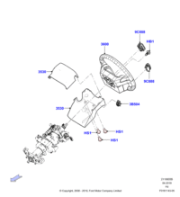 BL3Z3600BB-Wheel assy-steering