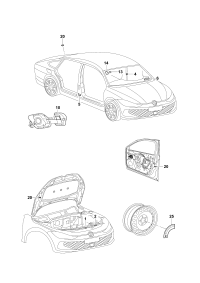 5DL010000-Plate, tire inflation pressure mark