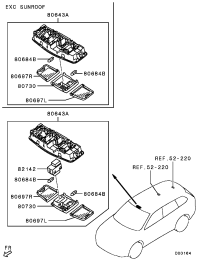 8401A163YA-LAMP ASSY,ROOM,FR