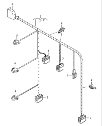 6Q1971566B-Harness, electronic control air conditioner