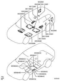 7260B798-Insulator, floor panel, front