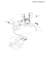 10242218-Insulator, cruise control module