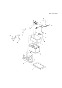 26683958-Plate set, battery (label 26683958)