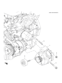 15136252-Alternator, (label 15136252)