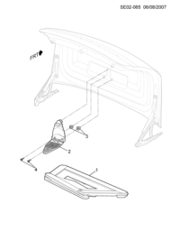 5499897-Unable to run vehicle warning quarter reflector set