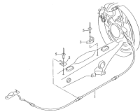 7E0609701E-HAND BRAKE CABLE/RH/A4
