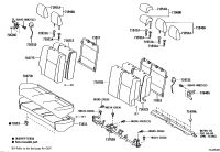 715030D620-PAD, REAR SEAT CUSHION