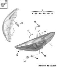 6206P4-Headlamp assy