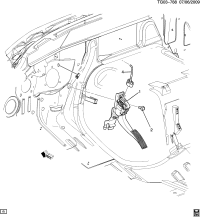 11516150-NUT,U, M8X1.25X32.0, 6H STYLE 11, STL, PZOR(ACCEL PED LVR SUPT)