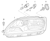 32D941017B-Halogen headlamp: