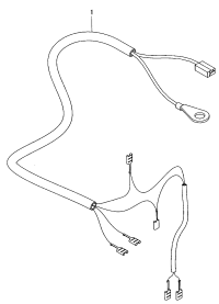 327971145-Harness, license plate lamp