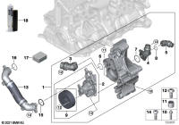 11518650988-COOLANT PUMP WITH SUPPORT