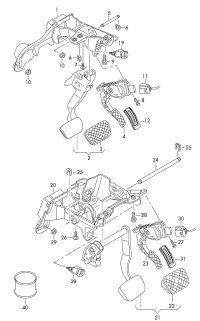 4G1723117-Bracket, pedal