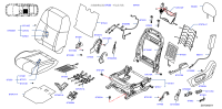 876614CM0A-Pad-front seat back, lh
