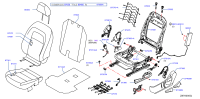 873516CT0A-Frame-front seat cushion, lh