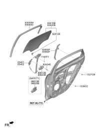 83460Q8000-MOTOR ASSY-P/WDO REG RR RH