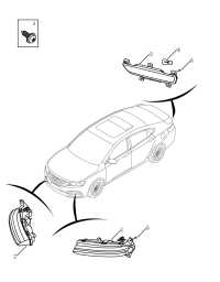 7054011100-Lamp assy, daytime drive, rh/lh