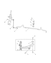 10133150-Arm assy, lower control, front