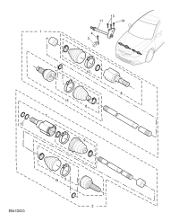 10128932-Shaft assy, front drive