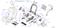 873616LA0A-Pad assy-front seat, lh