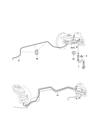 180614740D-Tube, from master cylinder to hydraulic unit