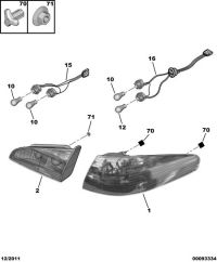 6351N1-Taillight, r. rr. fender