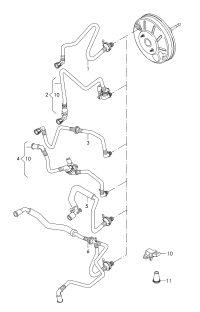 3C0612041BG-Pipe, vacuum w/check