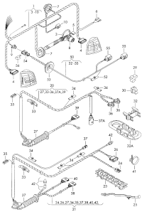 1J6971726A-Harness, for rear hatch cover