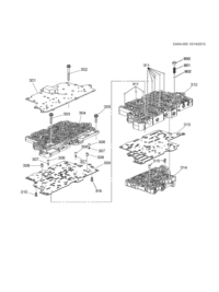 24263009-Plate, control valve body, upper (304 parts) (AC-DELCO #24263009)