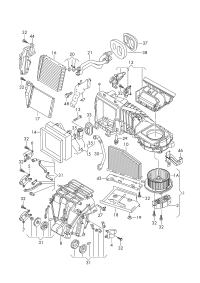 1K1907511G-Servo motor, in car air circulation mode function