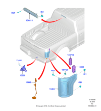 HL3Z15442A-Lamp assy-rh/lh