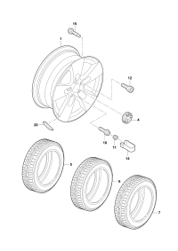 5JD601025-Wheel rim-aluminium alloy
