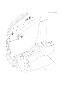 9072247-Trim assy-fr & rr dr scuff