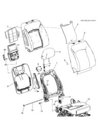 9009595-Cover, front seat back