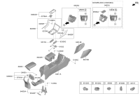 84640Q8000WK-COVERASSYCONSOLERR