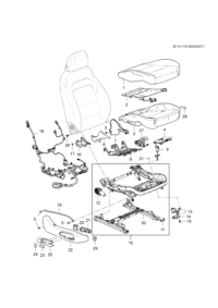 84072826-Escut, front seat reclining (black) (11.573)