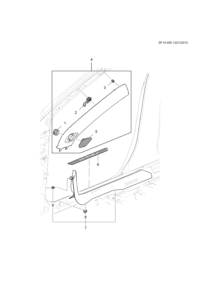 23183143-Speaker-w/shld side mldg radio